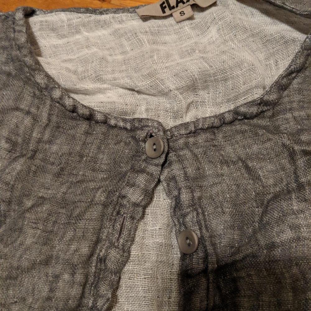 Gray flax light jacket